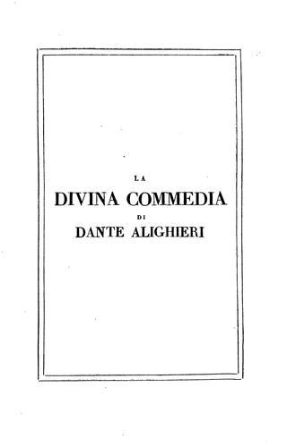 Dante Alighieri: La divina commedia (1840, Fabris)