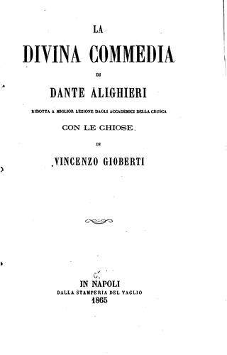 Dante Alighieri: La divina commedia (1865, Tip. del Patronato pei ragazzi)