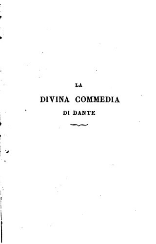 Dante Alighieri, Baldassare Lombardi: La Divina Commedia (1830, Ciardetti)